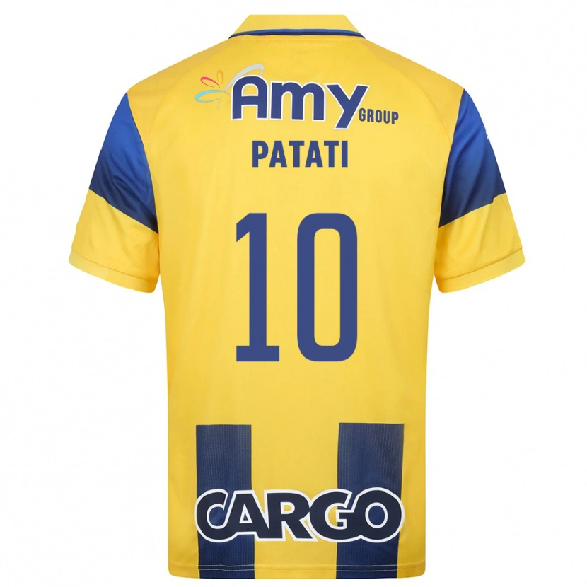 Danxen Mujer Camiseta Weslley Patati #10 Amarillo Marino 1ª Equipación 2025/26 La Camisa México