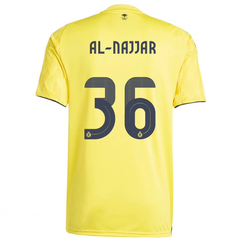 Danxen Mujer Camiseta Raghed Al-Najjar #36 Amarillo Negro 1ª Equipación 2025/26 La Camisa México