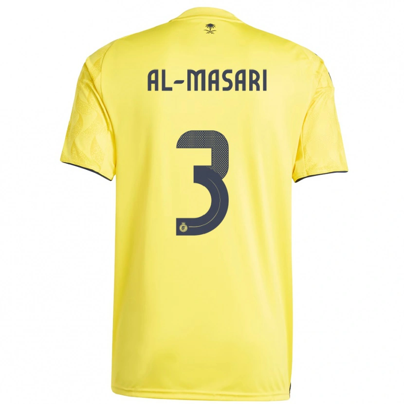 Danxen Mujer Camiseta Wade Al-Masari #3 Amarillo Negro 1ª Equipación 2025/26 La Camisa México