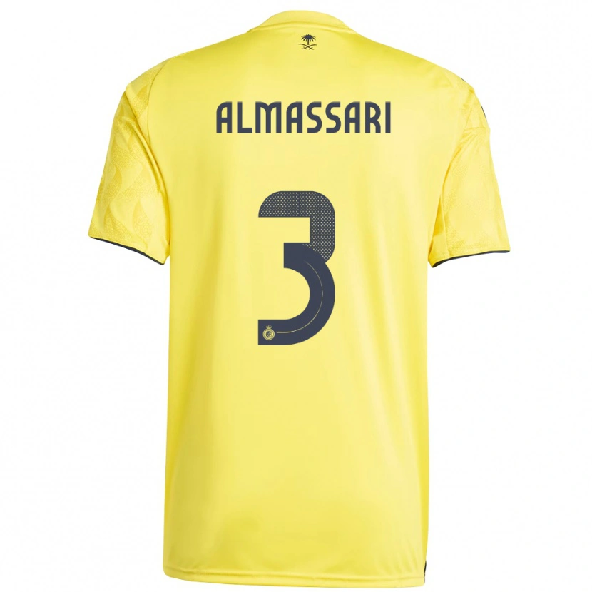 Danxen Mujer Camiseta Wadha Almassari #3 Amarillo Negro 1ª Equipación 2025/26 La Camisa México