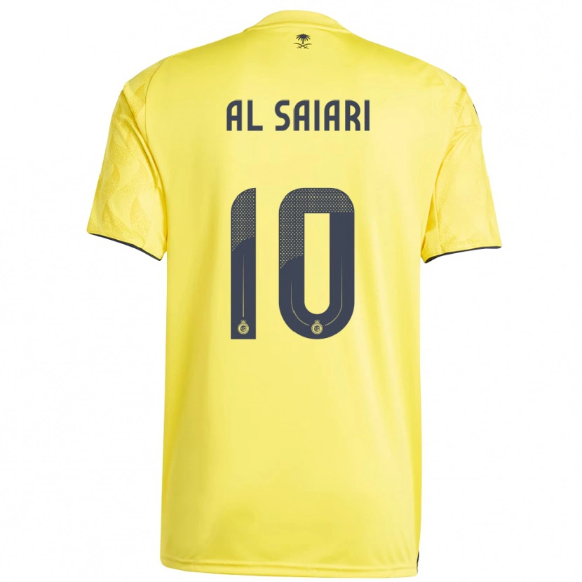 Danxen Mujer Camiseta Mubarkh Al-Saiari #10 Amarillo Negro 1ª Equipación 2025/26 La Camisa México
