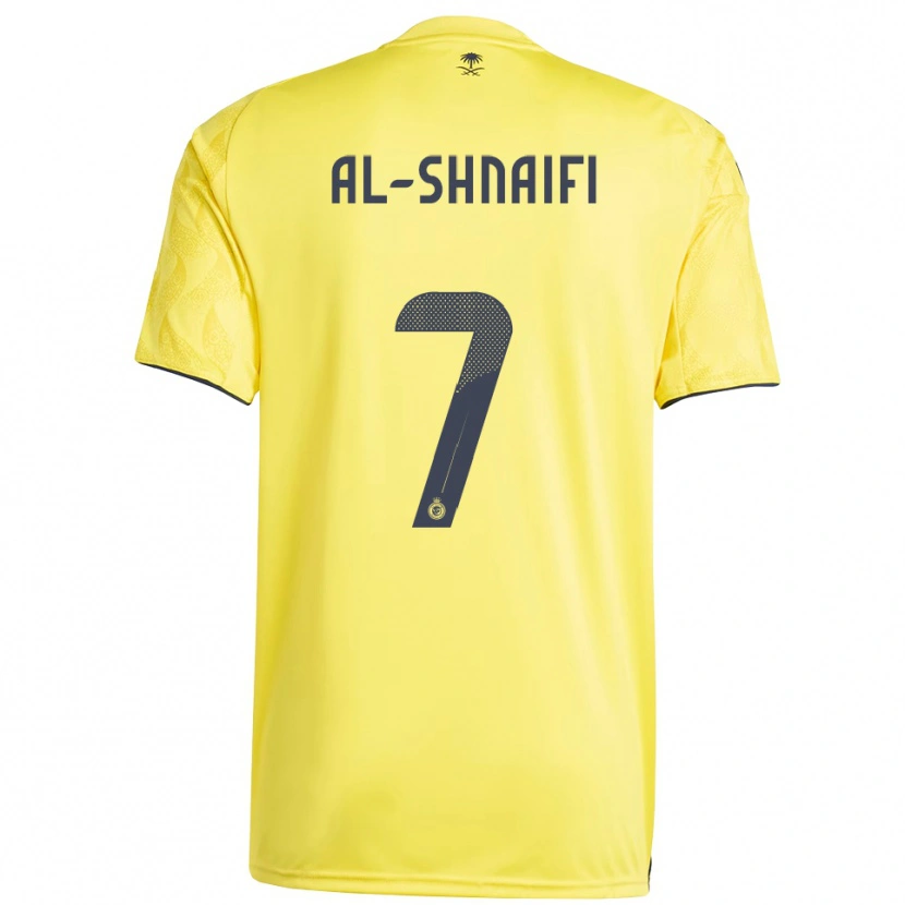 Danxen Mujer Camiseta Basmah Al-Shnaifi #7 Amarillo Negro 1ª Equipación 2025/26 La Camisa México