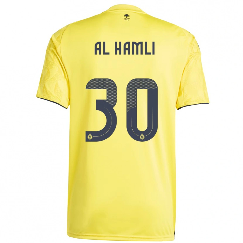 Danxen Mujer Camiseta Noura Al-Hamli #30 Amarillo Negro 1ª Equipación 2025/26 La Camisa México