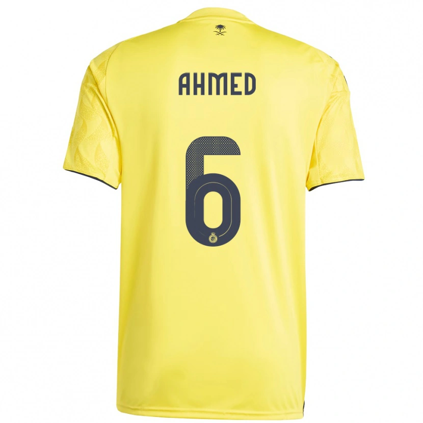 Danxen Mujer Camiseta Aseel Ahmed #6 Amarillo Negro 1ª Equipación 2025/26 La Camisa México