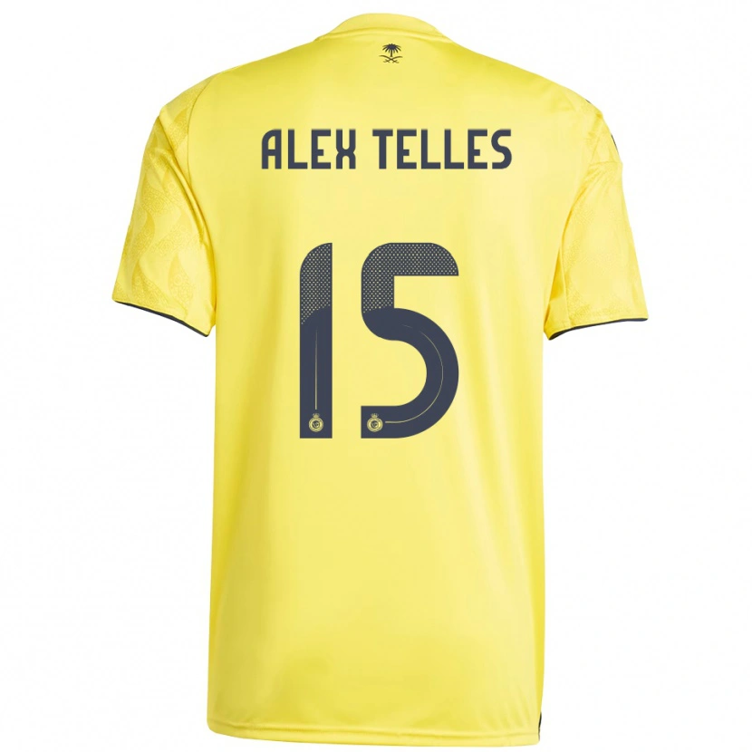 Danxen Mujer Camiseta Alex Telles #15 Amarillo Negro 1ª Equipación 2025/26 La Camisa México