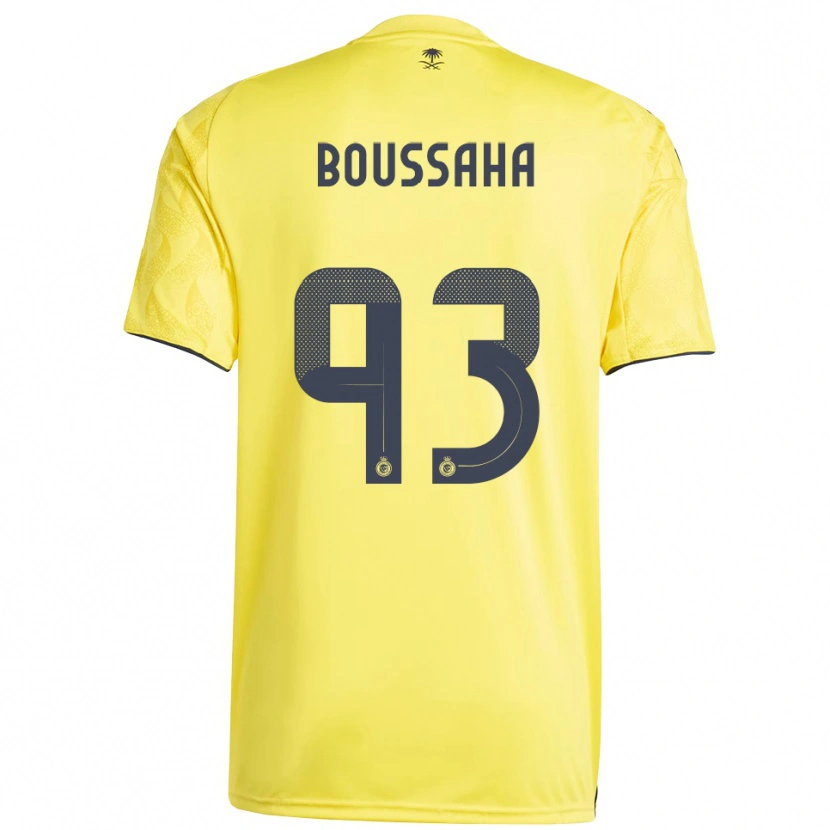 Danxen Mujer Camiseta Lina Boussaha #93 Amarillo Negro 1ª Equipación 2025/26 La Camisa México