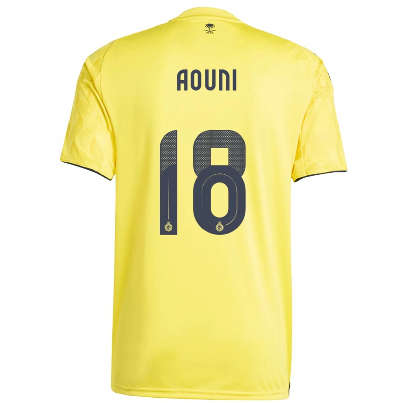 Danxen Mujer Camiseta Samia Aouni #18 Amarillo Negro 1ª Equipación 2025/26 La Camisa México