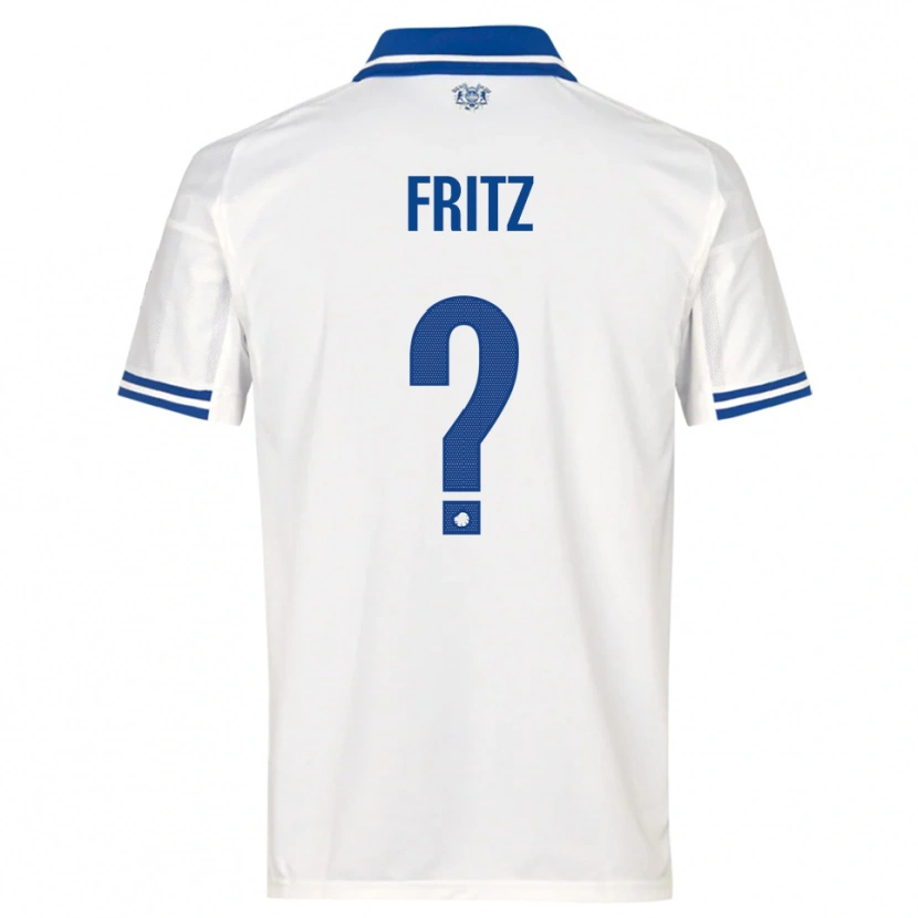 Danxen Mujer Camiseta Gustav Fritz #0 Blanco Azul 1ª Equipación 2025/26 La Camisa México