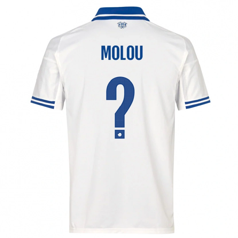 Danxen Mujer Camiseta Yvann Molou #0 Blanco Azul 1ª Equipación 2025/26 La Camisa México