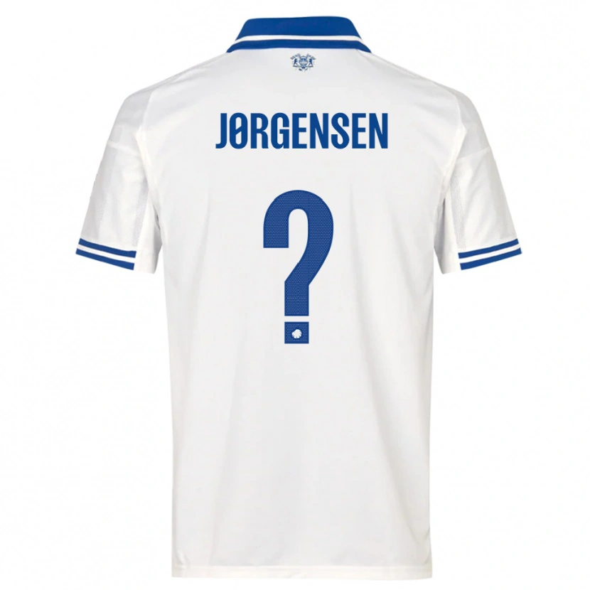Danxen Mujer Camiseta Mads Jørgensen #0 Blanco Azul 1ª Equipación 2025/26 La Camisa México