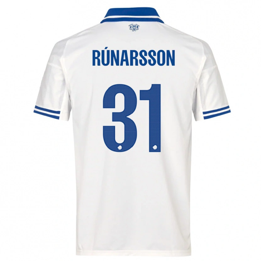 Danxen Mujer Camiseta Rúnar Alex Rúnarsson #31 Blanco Azul 1ª Equipación 2025/26 La Camisa México
