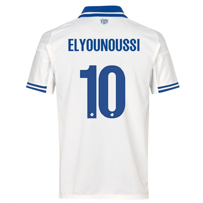 Danxen Mujer Camiseta Mohamed Elyounoussi #10 Blanco Azul 1ª Equipación 2025/26 La Camisa México