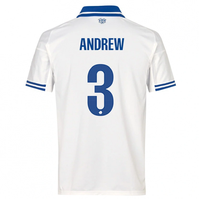 Danxen Mujer Camiseta Tristan Andrew #3 Blanco Azul 1ª Equipación 2025/26 La Camisa México