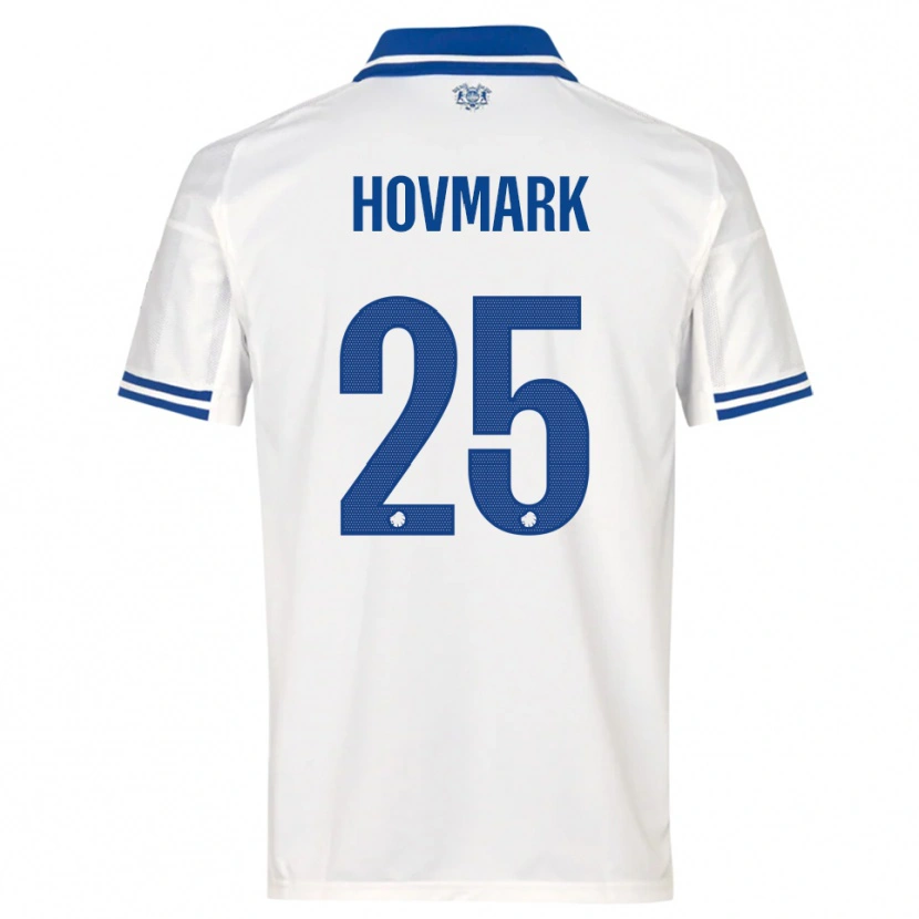 Danxen Mujer Camiseta Maria Hovmark #25 Blanco Azul 1ª Equipación 2025/26 La Camisa México