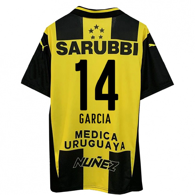 Danxen Mujer Camiseta Damián García #14 Amarillo Negro 1ª Equipación 2025/26 La Camisa México