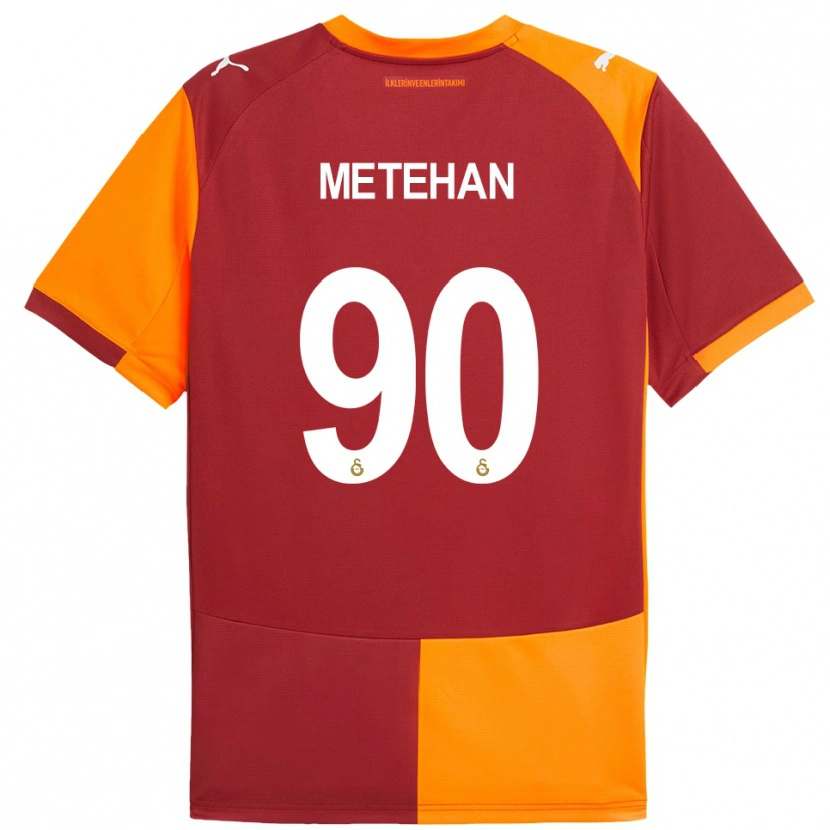 Danxen Mujer Camiseta Metehan Baltacı #90 Rojo Naranja 1ª Equipación 2025/26 La Camisa México