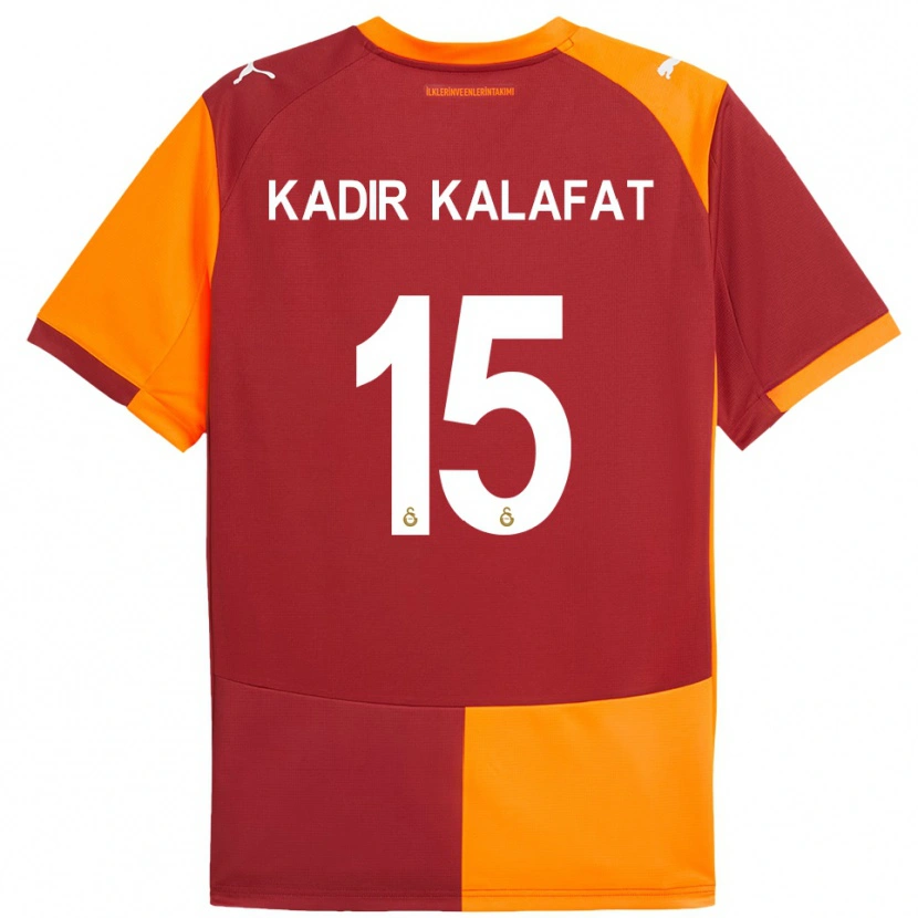 Danxen Mujer Camiseta İsmail Kadir Kalafat #15 Rojo Naranja 1ª Equipación 2025/26 La Camisa México
