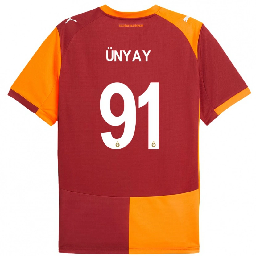 Danxen Mujer Camiseta Arda Ünyay #91 Rojo Naranja 1ª Equipación 2025/26 La Camisa México