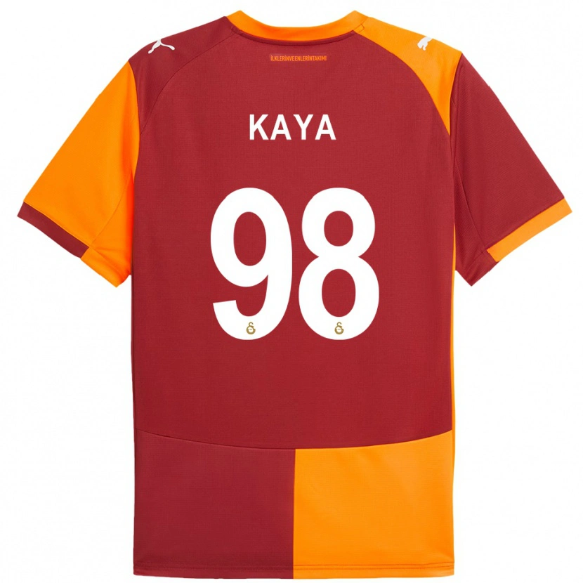 Danxen Mujer Camiseta Eren Kaya #98 Rojo Naranja 1ª Equipación 2025/26 La Camisa México