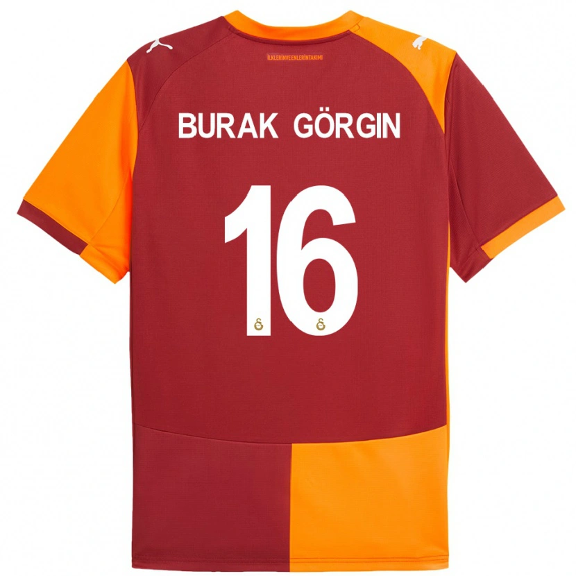 Danxen Mujer Camiseta Muhammet Burak Görgin #16 Rojo Naranja 1ª Equipación 2025/26 La Camisa México