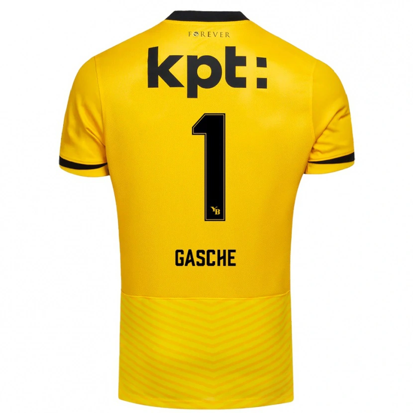 Danxen Mujer Camiseta Bastian Gasche #1 Amarillo Negro 1ª Equipación 2025/26 La Camisa México