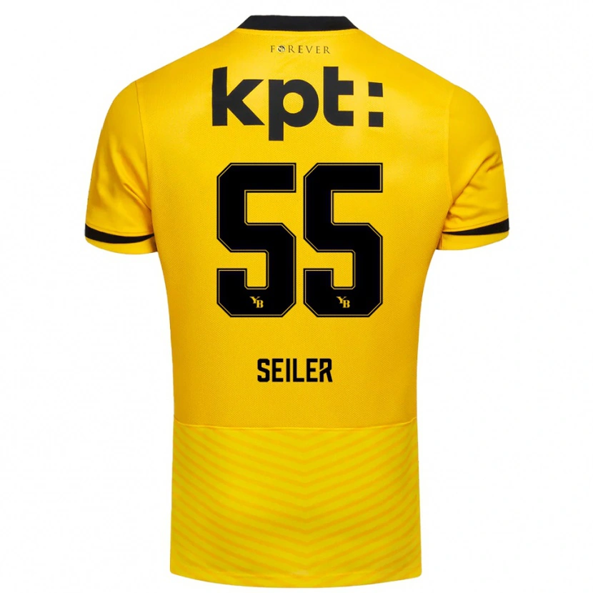 Danxen Mujer Camiseta Mats Seiler #55 Amarillo Negro 1ª Equipación 2025/26 La Camisa México
