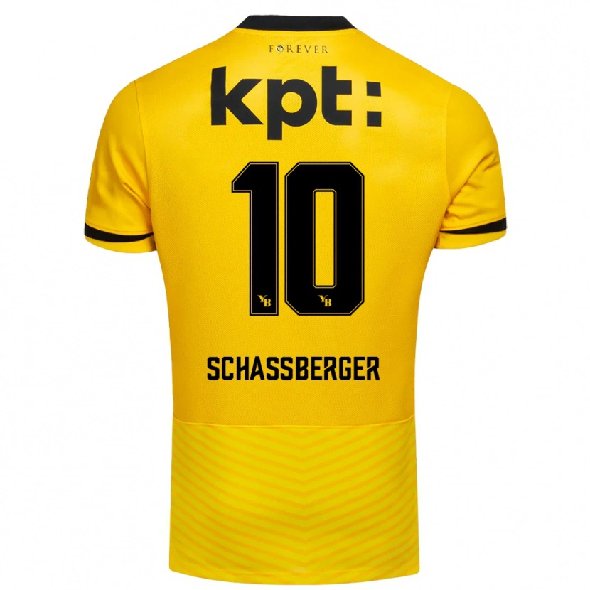 Danxen Mujer Camiseta Julia Schassberger #10 Amarillo Negro 1ª Equipación 2025/26 La Camisa México