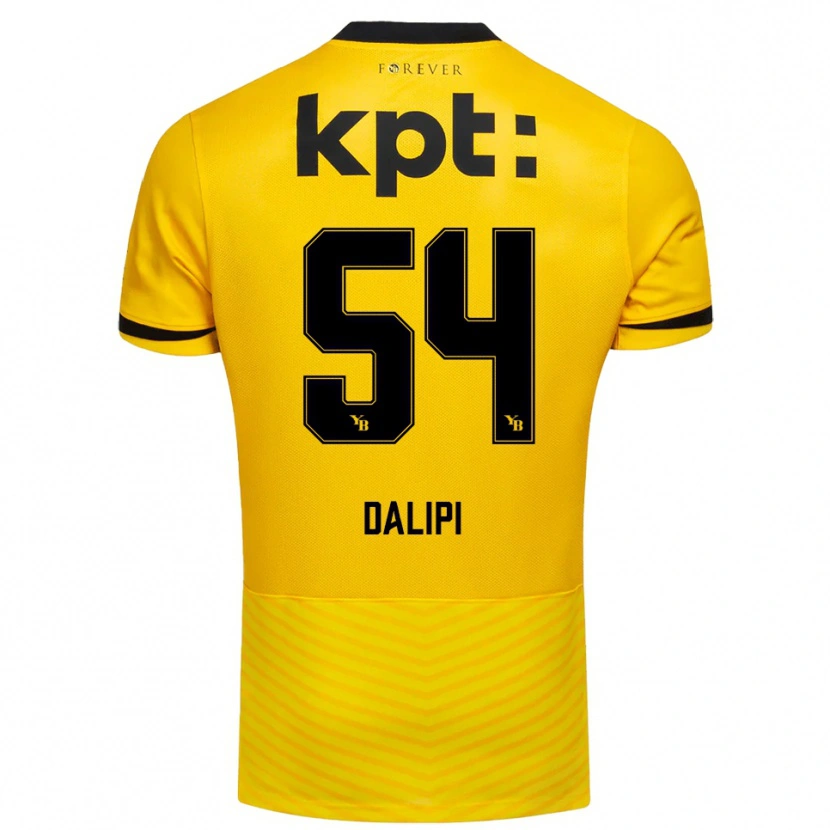 Danxen Mujer Camiseta Lutfi Dalipi #54 Amarillo Negro 1ª Equipación 2025/26 La Camisa México