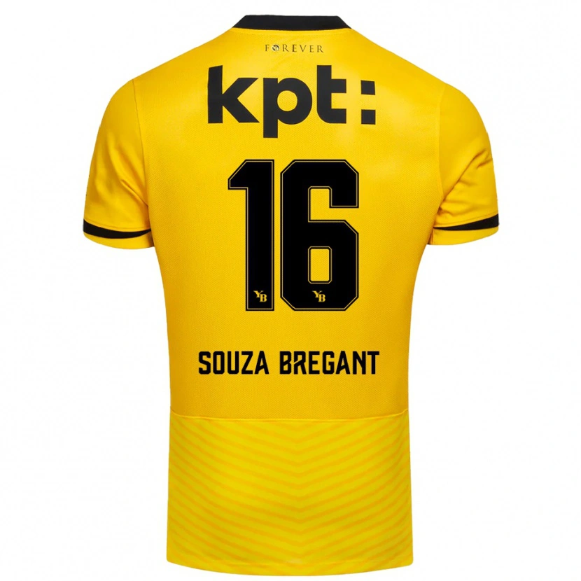 Danxen Mujer Camiseta Pietro Souza Bregant #16 Amarillo Negro 1ª Equipación 2025/26 La Camisa México
