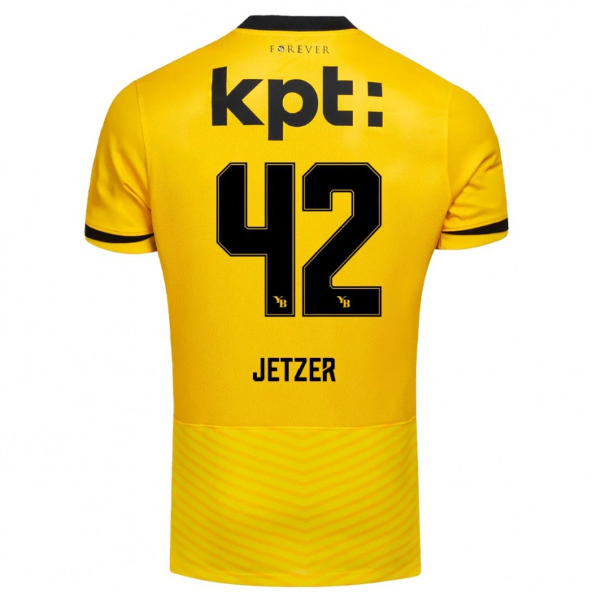 Danxen Mujer Camiseta Lorin Jetzer #42 Amarillo Negro 1ª Equipación 2025/26 La Camisa México