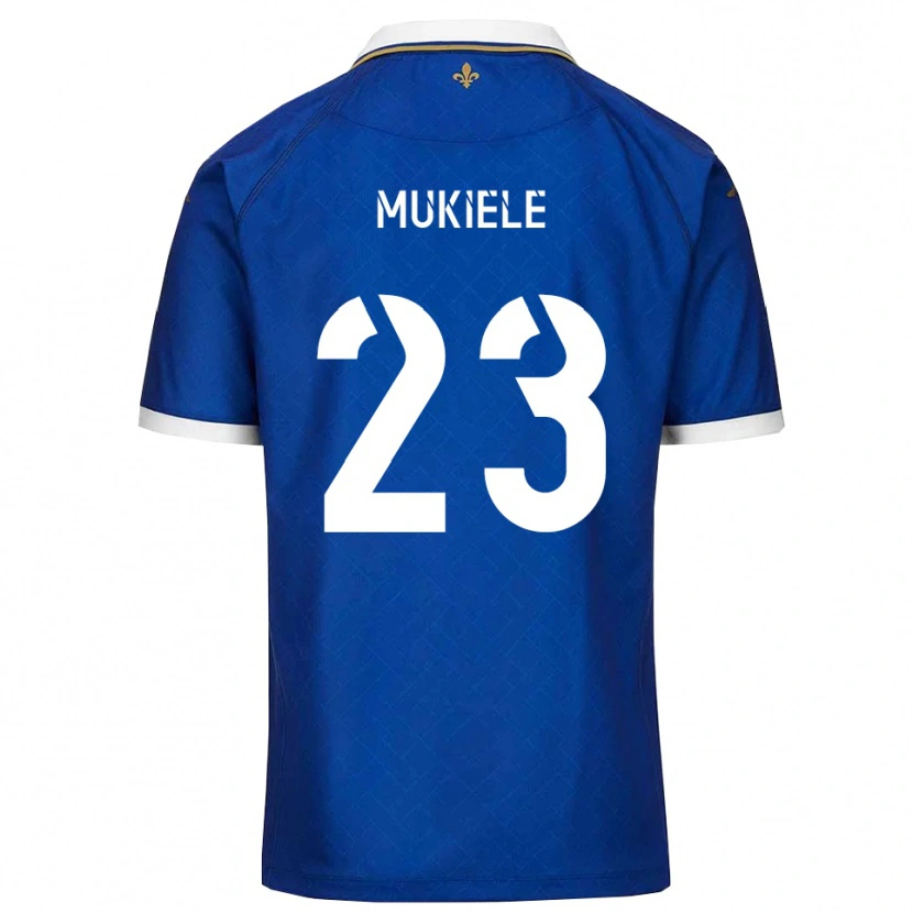 Danxen Mujer Camiseta Norvin Mukiele #23 Azul Dorado 1ª Equipación 2025/26 La Camisa México