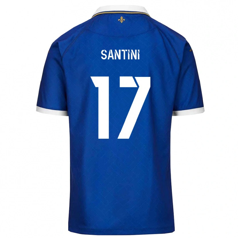 Danxen Mujer Camiseta Jérémi Santini #17 Azul Dorado 1ª Equipación 2025/26 La Camisa México