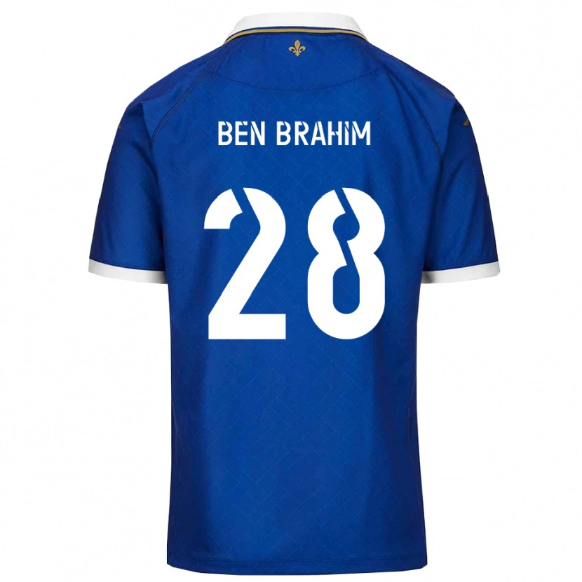 Danxen Mujer Camiseta Samir Ben Brahim #28 Azul Dorado 1ª Equipación 2025/26 La Camisa México