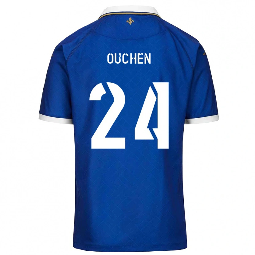 Danxen Mujer Camiseta Ali Ouchen #24 Azul Dorado 1ª Equipación 2025/26 La Camisa México