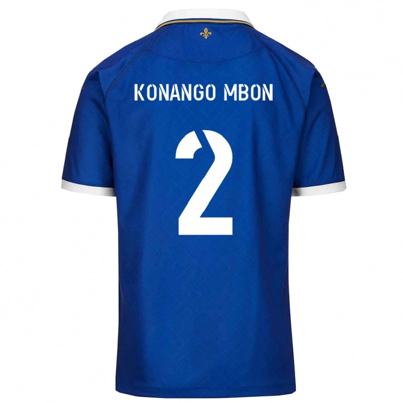 Danxen Mujer Camiseta Jordan Konango Mbon #2 Azul Dorado 1ª Equipación 2025/26 La Camisa México