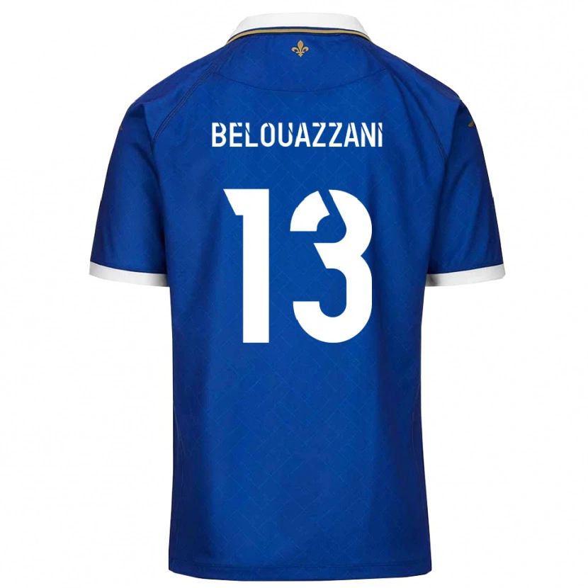 Danxen Mujer Camiseta Islam Belouazzani #13 Azul Dorado 1ª Equipación 2025/26 La Camisa México