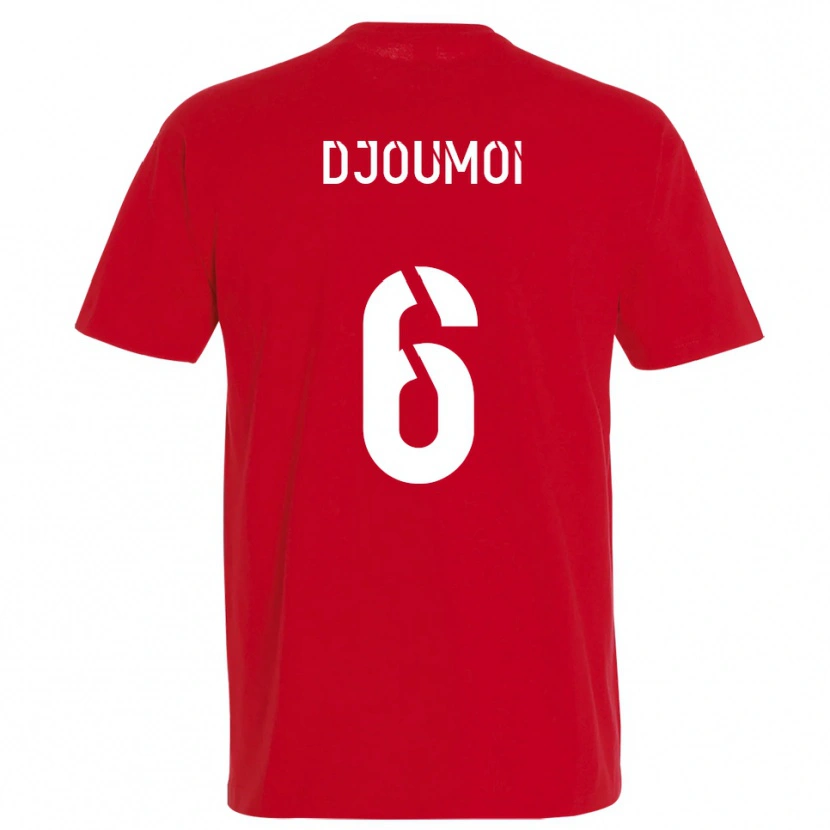 Danxen Mujer Camiseta Mourade Djoumoi #6 Rojo Amarillo 1ª Equipación 2025/26 La Camisa México