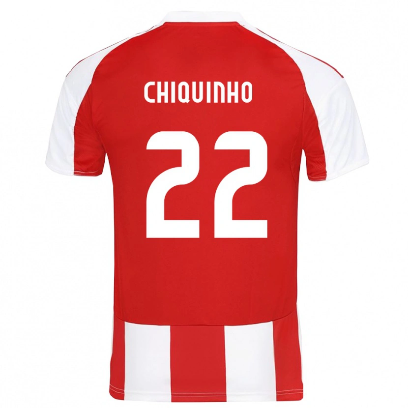 Danxen Mujer Camiseta Chiquinho #22 Rojo Blanco 1ª Equipación 2025/26 La Camisa México