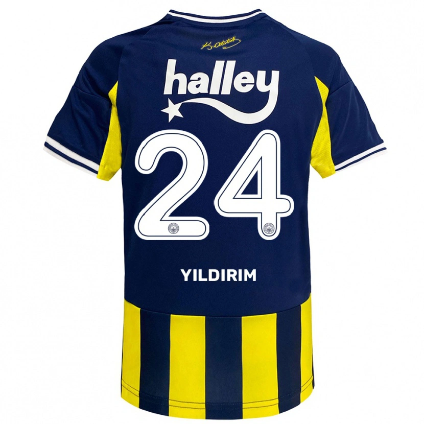Danxen Mujer Camiseta Fatoş Yıldırım #24 Amarillo Marino Blanco 1ª Equipación 2025/26 La Camisa México