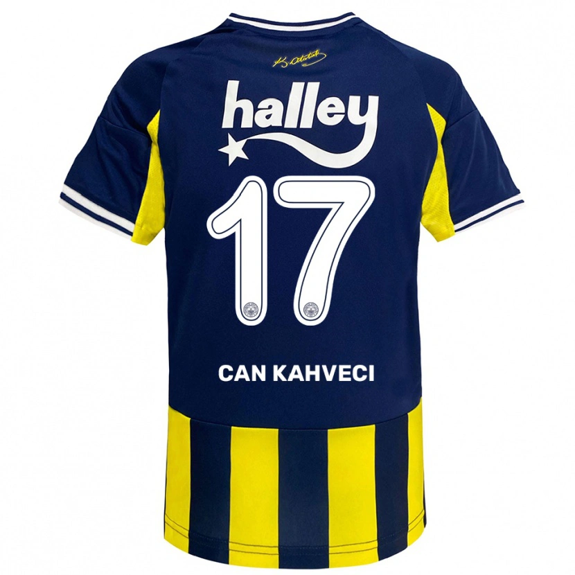 Danxen Mujer Camiseta İrfan Can Kahveci #17 Amarillo Marino Blanco 1ª Equipación 2025/26 La Camisa México