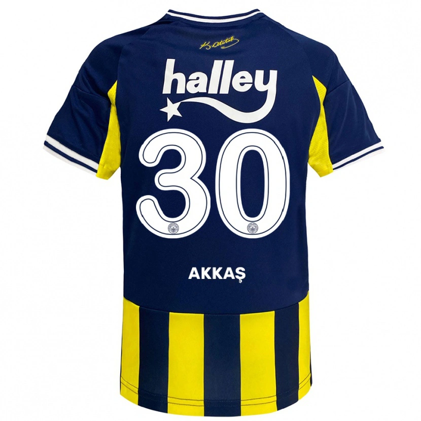 Danxen Mujer Camiseta Arda Akkaş #30 Amarillo Marino Blanco 1ª Equipación 2025/26 La Camisa México