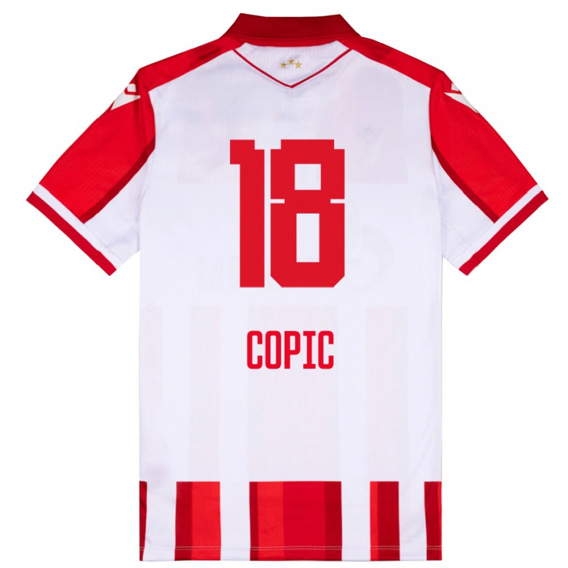Danxen Mujer Camiseta Milan Copic #18 Rojo Blanco 1ª Equipación 2025/26 La Camisa México