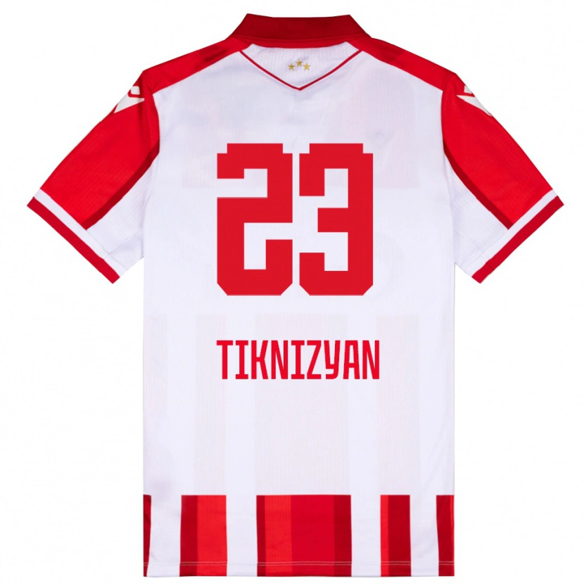 Danxen Mujer Camiseta Nair Tiknizyan #23 Rojo Blanco 1ª Equipación 2025/26 La Camisa México