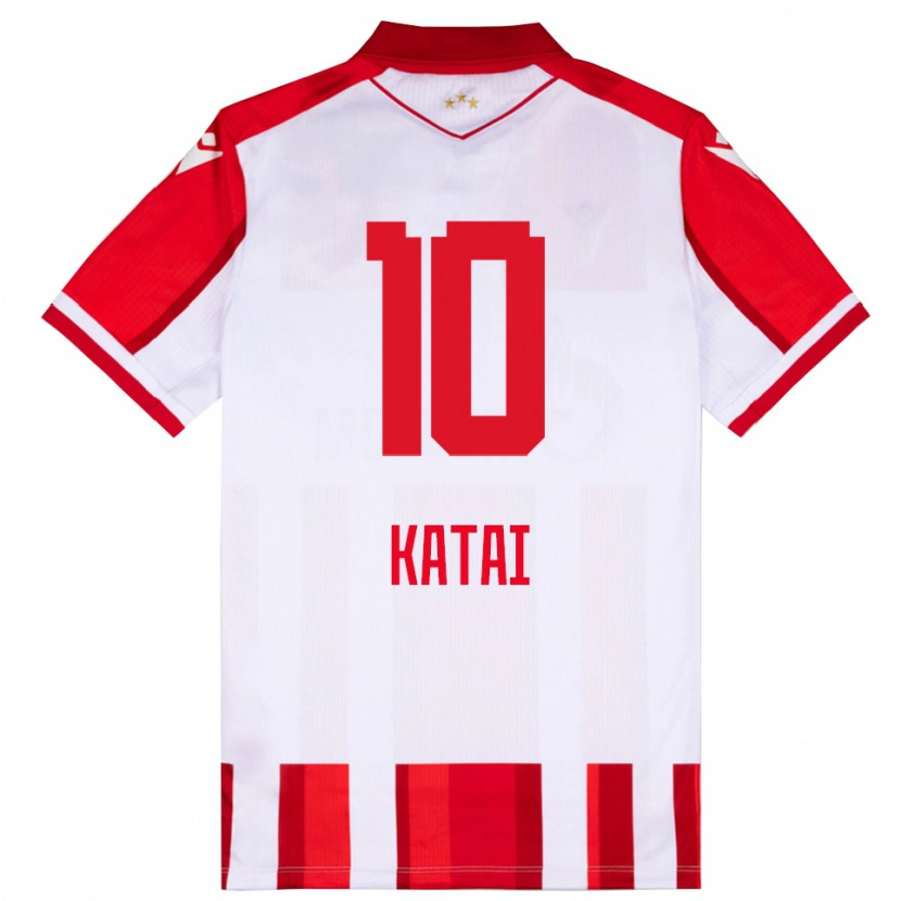 Danxen Mujer Camiseta Aleksandar Katai #10 Rojo Blanco 1ª Equipación 2025/26 La Camisa México