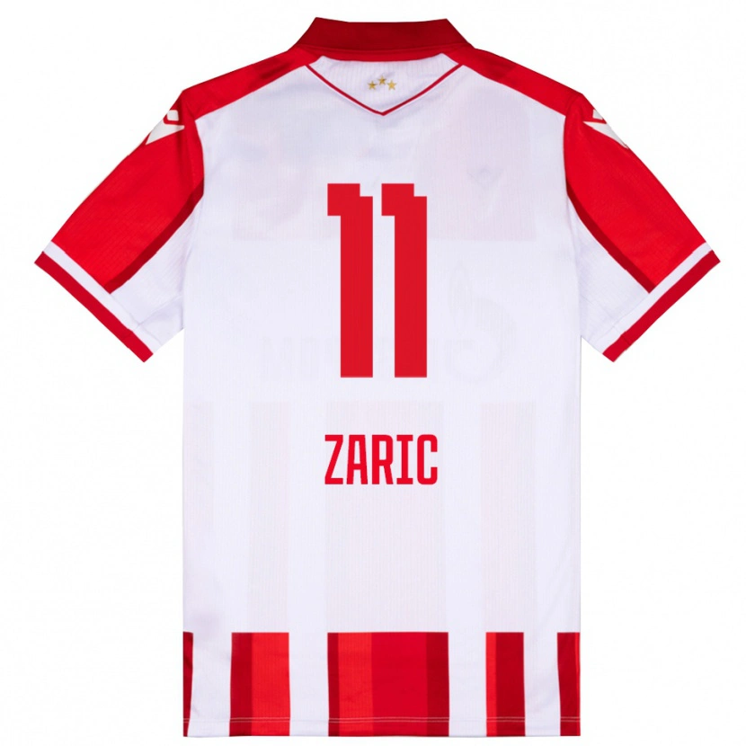 Danxen Mujer Camiseta Luka Zaric #11 Rojo Blanco 1ª Equipación 2025/26 La Camisa México