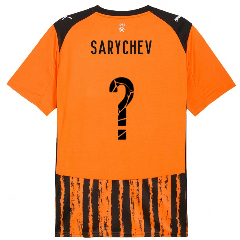 Danxen Mujer Camiseta Kirill Sarychev #0 Naranja Negro 1ª Equipación 2025/26 La Camisa México