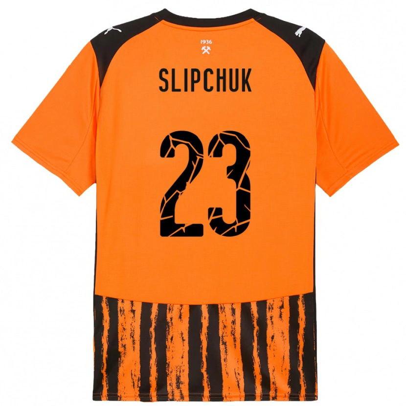 Danxen Mujer Camiseta Mykhaylo Slipchuk #23 Naranja Negro 1ª Equipación 2025/26 La Camisa México