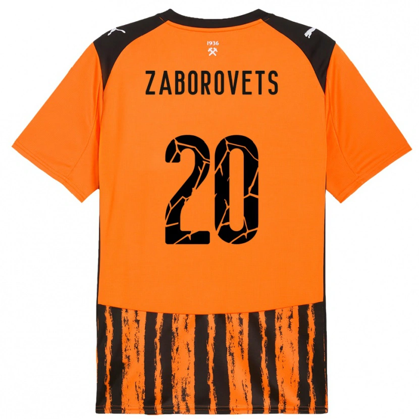 Danxen Mujer Camiseta Lidiia Zaborovets #20 Naranja Negro 1ª Equipación 2025/26 La Camisa México