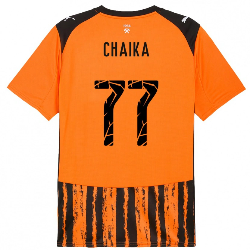 Danxen Mujer Camiseta Nadiia Chaika #77 Naranja Negro 1ª Equipación 2025/26 La Camisa México