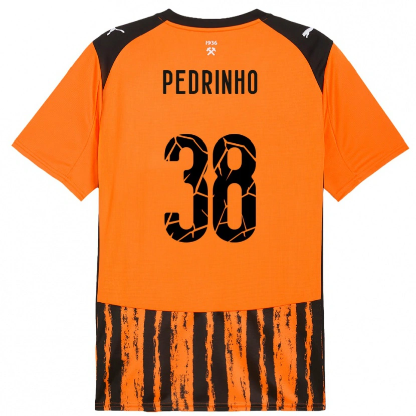 Danxen Mujer Camiseta Pedrinho #38 Naranja Negro 1ª Equipación 2025/26 La Camisa México
